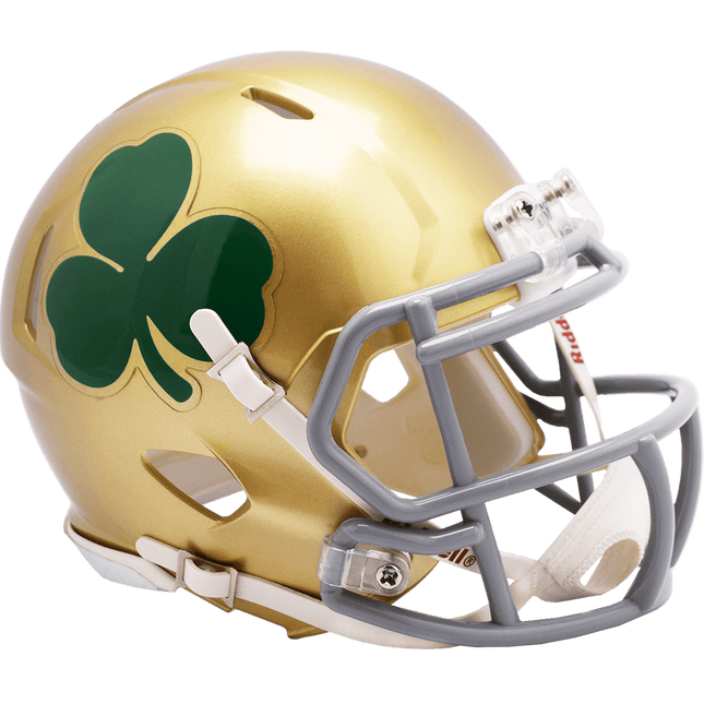 Notre Dame Fighting Irish Shamrock Riddell NCAA Speed Mini Helmet