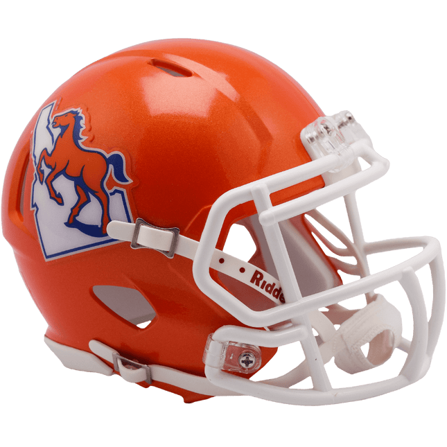 Boise State Broncos Throwback Riddell NCAA Speed Mini Helmet