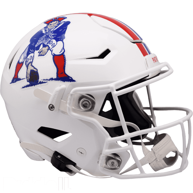 New England Patriots 1982-1989 Throwback Riddell NFL Authentic Speedflex Full Size Helmet