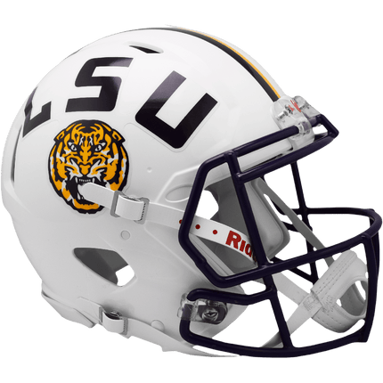 LSU Tigers White Authentic Speed Helmet