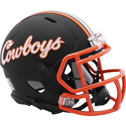 Oklahoma State Cowboys Black Script Cowboys Riddell NCAA Speed Mini Helmet