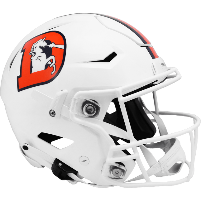 Denver Broncos 2023 On Field Alternate Riddell NFL Authentic Speedflex Full Size Helmet (Snowcapped)