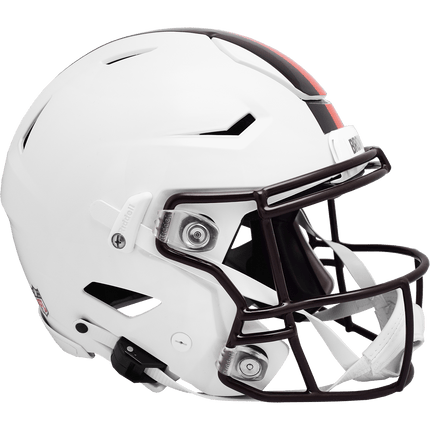 Cleveland Browns 2023 On Field Riddell NFL Authentic Speedflex Full Size Helmet (White Out)