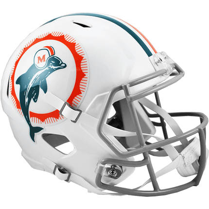 Miami Dolphins Tribute Riddell NFL Deluxe Replica Speed Full Size Helmet