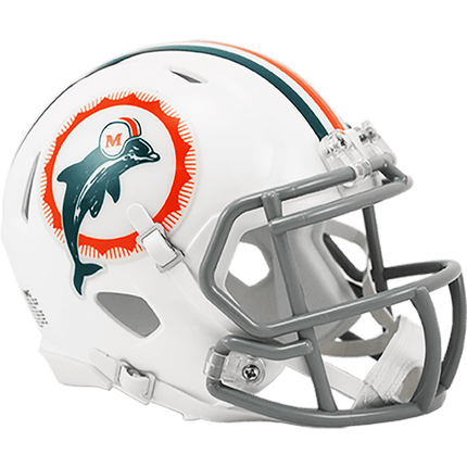 Miami Dolphins Tribute Riddell NFL Speed Mini Helmet