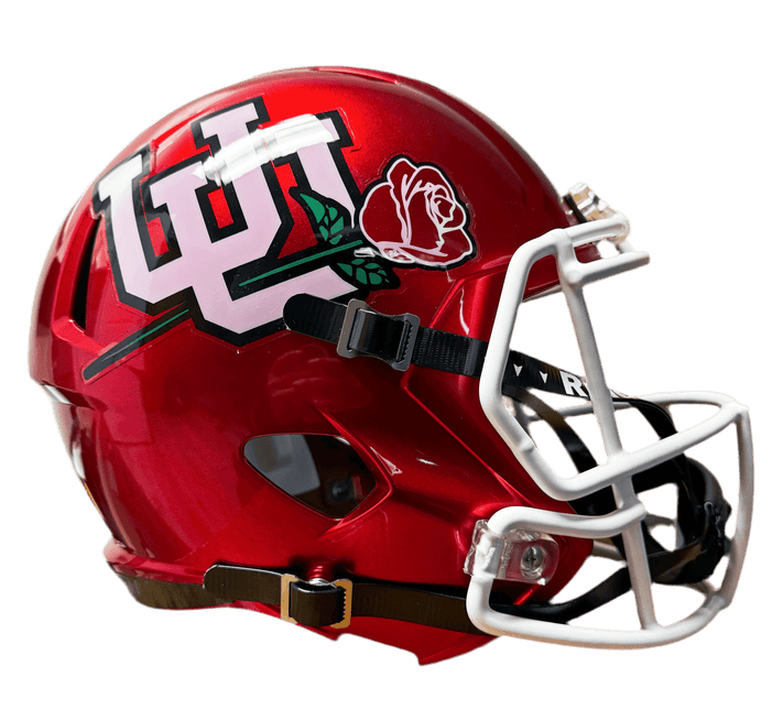 Utah Utes 2022 Rose Bowl Riddell NCAA Deluxe Replica Speed Full Size Helmet