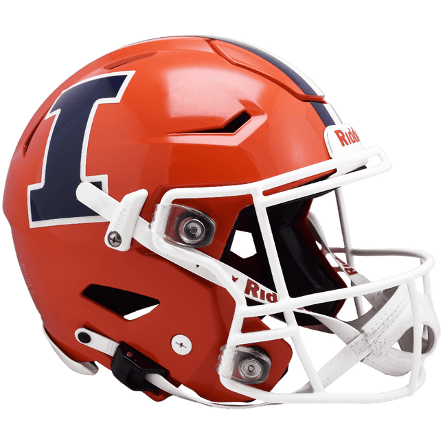 Illinois Fighting Illini Orange Riddell NCAA Authentic Speedflex Full Size Helmet