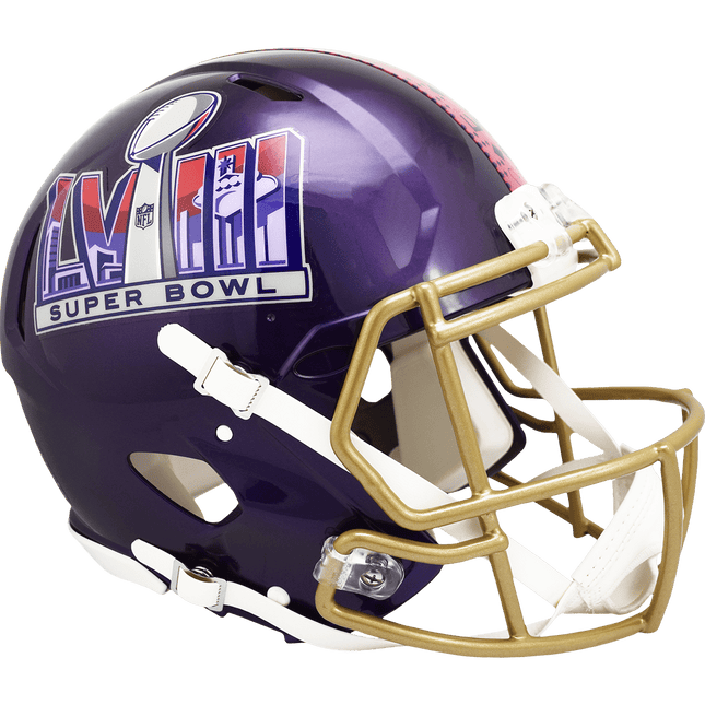 Super Bowl 58 LVIII Riddell NFL Authentic Speed Full Size Helmet