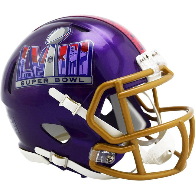 Super Bowl 58 LVIII Riddell NFL Speed Mini Helmet