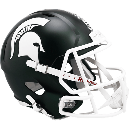 Michigan State Spartans 2023 Green Riddell NCAA Deluxe Replica Speed Full Size Helmet