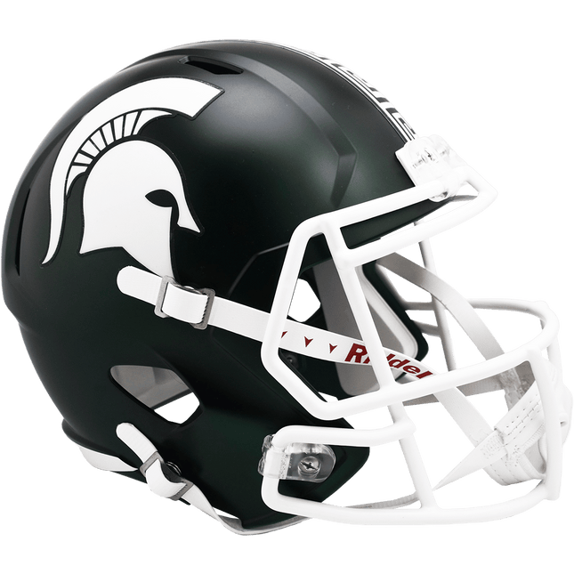 Michigan State Spartans 2023 Green Riddell NCAA Deluxe Replica Speed Full Size Helmet