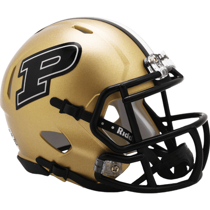 Purdue Boilermakers 2023 Gold Riddell NCAA Speed Mini Helmet