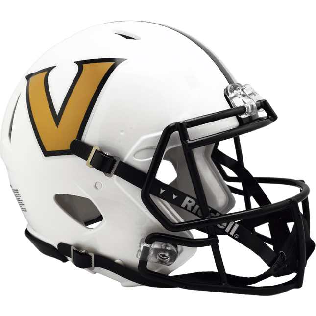 Vanderbilt Commodores White Riddell NCAA Authentic Speed Full Size Helmet