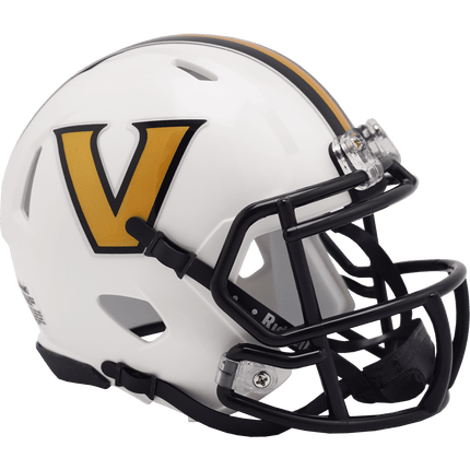 Vanderbilt Commodores White Riddell NCAA Speed Mini Helmet