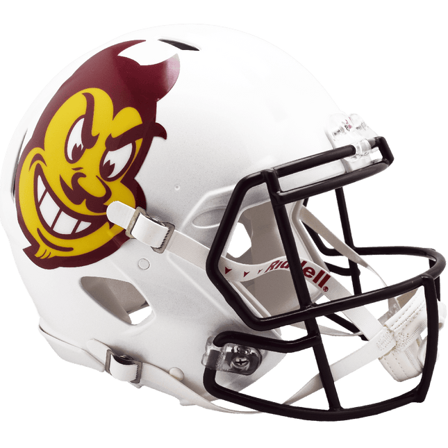 Arizona State Sun Devils Sparky White 2023 Riddell NCAA Authentic Speed Full Size Helmet