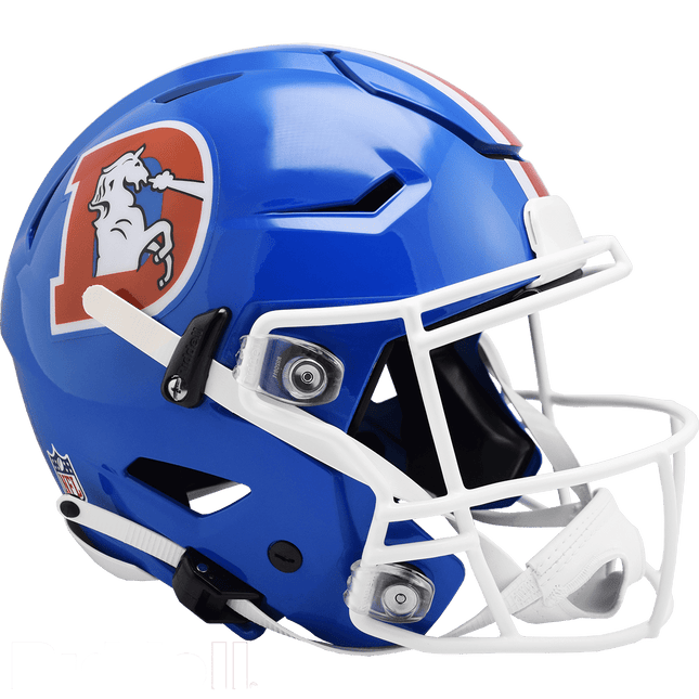 Denver Broncos 1975-1996 Throwback Riddell NFL Authentic Speedflex Full Size Helmet