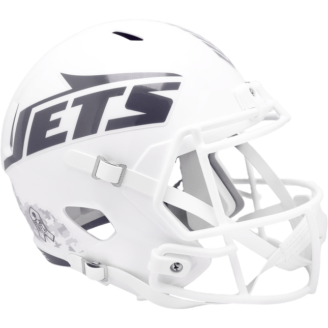 New York Jets 2024 Salute To Service Riddell NFL Deluxe Replica Speed Full Size Helmet