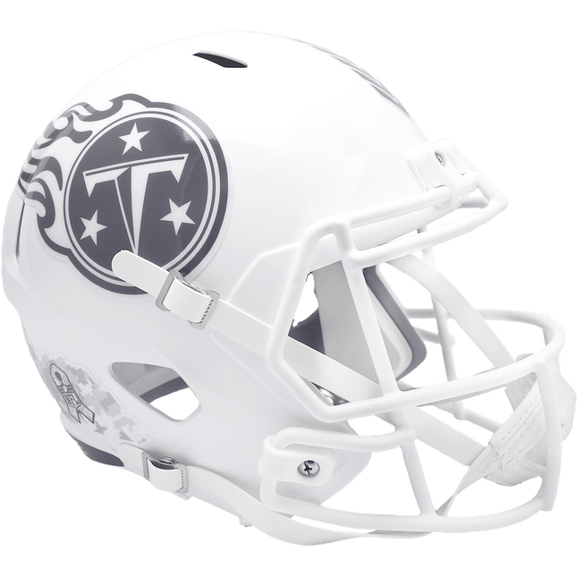 Tennessee Titans 2024 Salute To Service Riddell NFL Deluxe Replica Speed Full Size Helmet