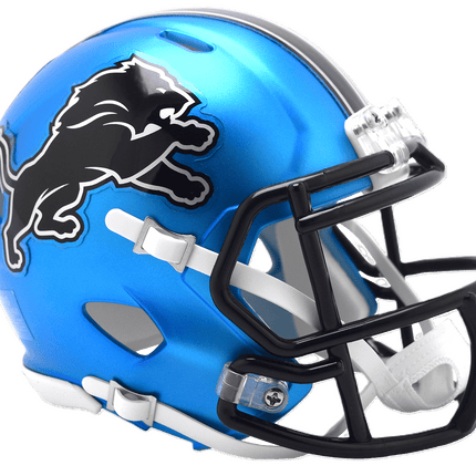 Detroit Lions 2024 On Field Alternate Riddell NFL Speed Mini Helmet