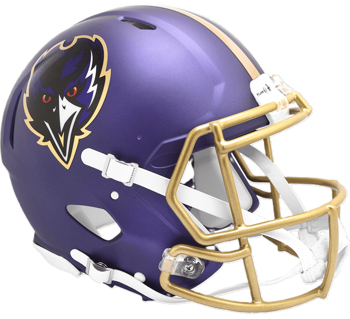 Baltimore Ravens 2024 On Field Alternate Riddell NFL Authentic Speed Full Size Helmet