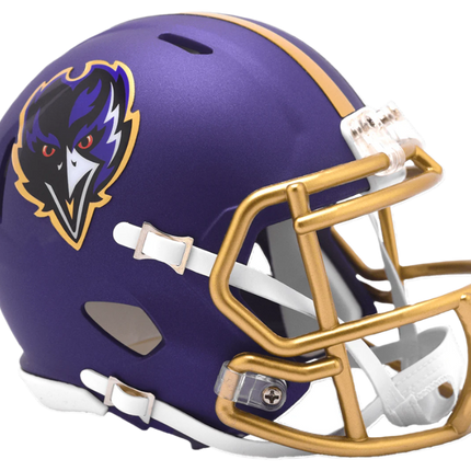 Baltimore Ravens 2024 On Field Alternate Riddell NFL Speed Mini Helmet