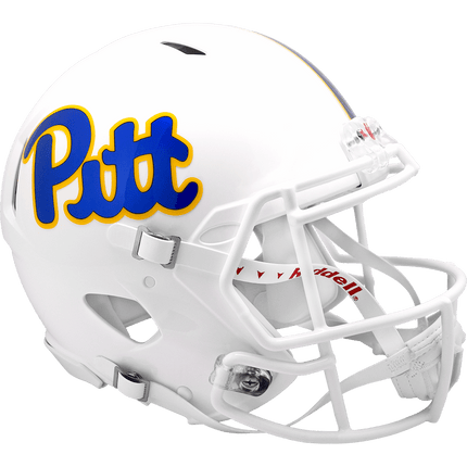 Pittsburgh Panthers White Riddell NCAA Authentic Speed Full Size Helmet