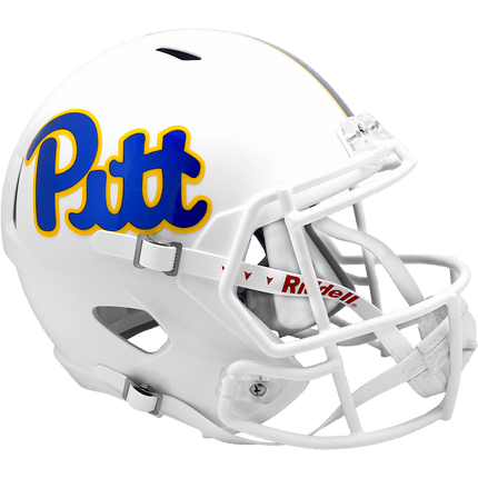 Pittsburgh Panthers White Riddell NCAA Deluxe Replica Speed Full Size Helmet