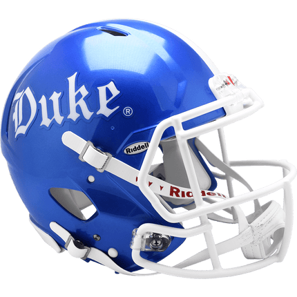 Duke Blue Devils Gothic Blue Riddell NCAA Authentic Speed Full Size Helmet