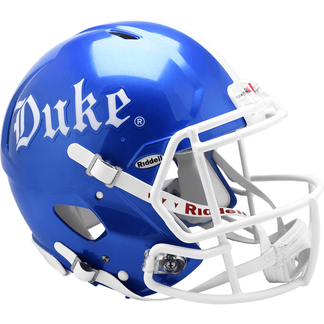 Duke Blue Devils Gothic Blue Riddell NCAA Authentic Speed Full Size Helmet