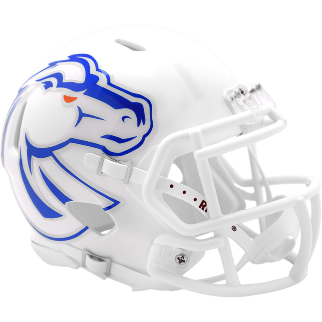 Boise State Broncos White 2024 Riddell NCAA Speed Mini Helmet