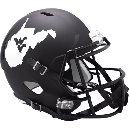 West Virginia Mountaineers Coal Rush Riddell NCAA Deluxe Replica Speed Full Size Helmet