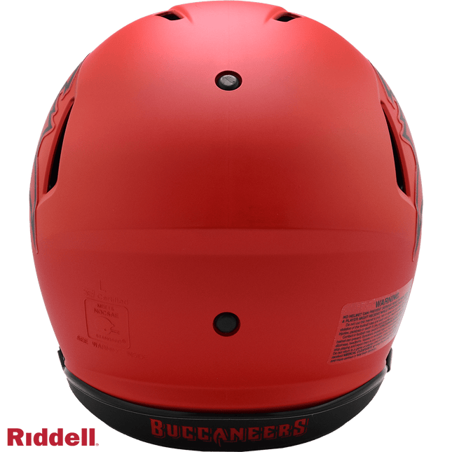 Tampa Bay Buccaneers Rave Riddell NFL Speed Authentic Full Size Helmet