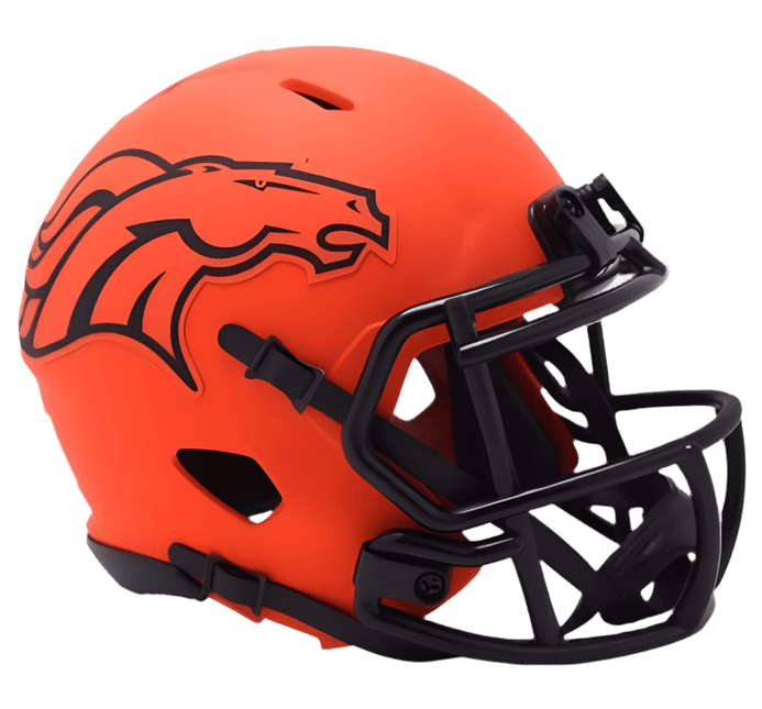 Denver Broncos Rave Riddell NFL Deluxe Speed Replica Full Size Helmet