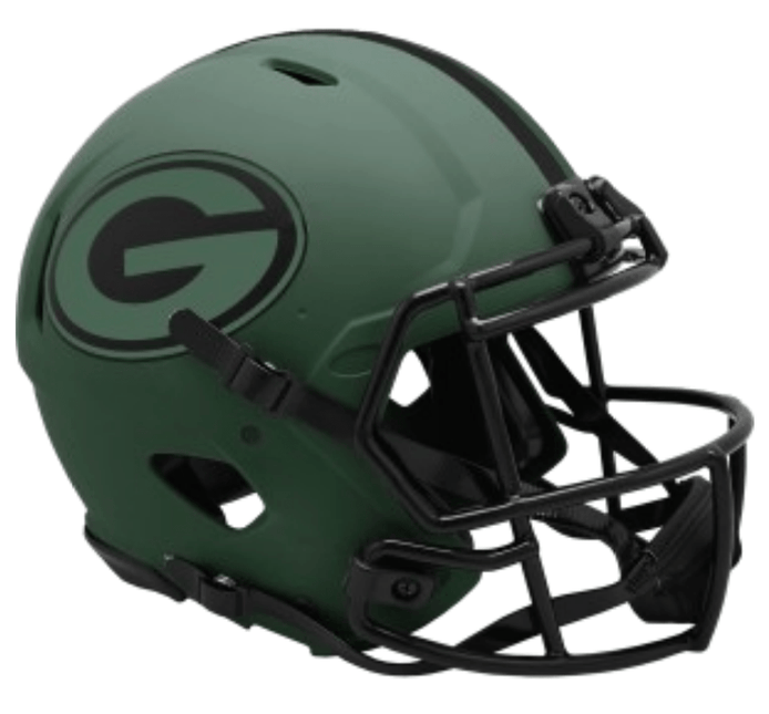 Green Bay Packers Rave Riddell NFL Deluxe Speed Replica Full Size Helmet