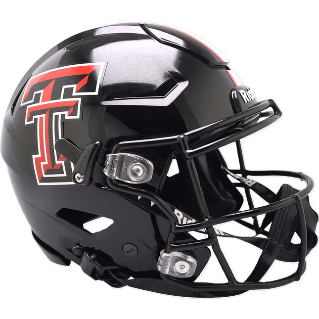 Texas Tech Red Raiders Black Riddell NCAA Authentic Speedflex Full Size Helmet