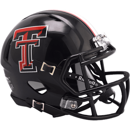 Texas Tech Red Raiders Black Riddell NCAA Speed Mini Helmet