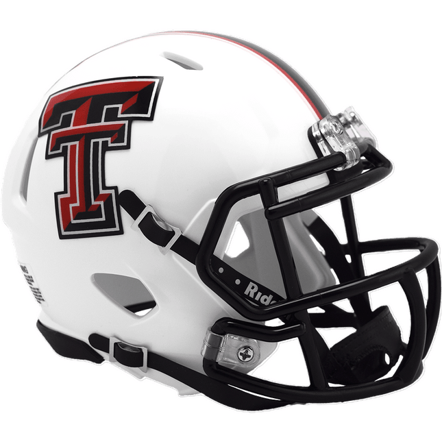 Texas Tech Red Raiders White Riddell NCAA Speed Mini Helmet