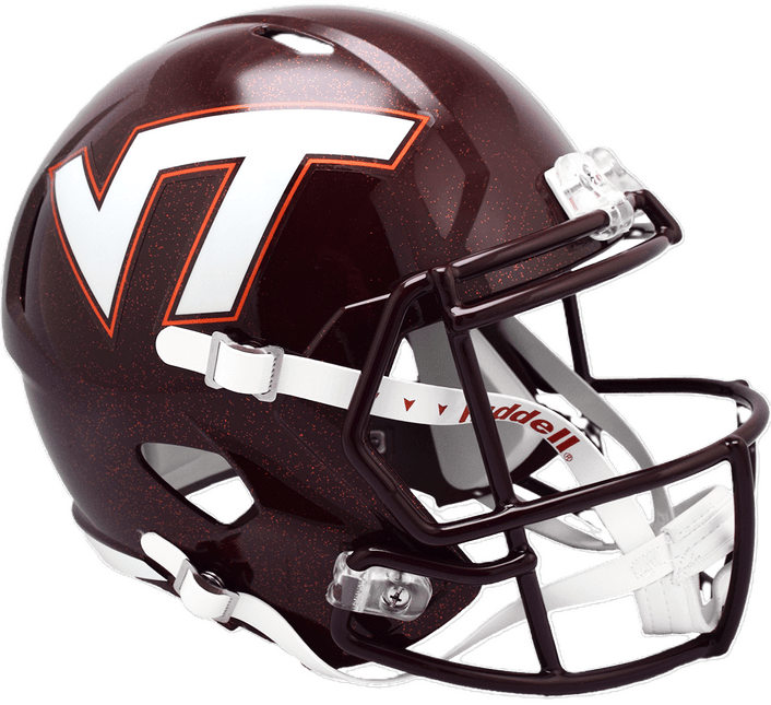 Virginia Tech Hokies Maroon Riddell NCAA Deluxe Replica Speed Full Size Helmet