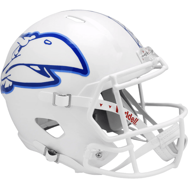 Kansas Jayhawks White Riddell NCAA Deluxe Replica Speed Full Size Helmet