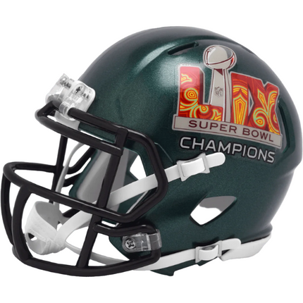 Philadelphia Eagles Super Bowl LIX Champions Riddell NFL Speed Mini Helmet