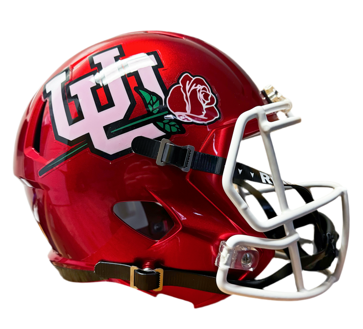 Utah Utes 2022 Rose Bowl Riddell NCAA Deluxe Replica Speed Full Size Helmet