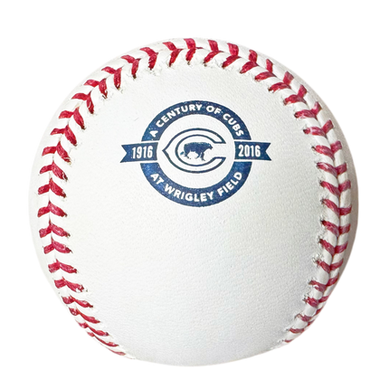 MLB 2016 Chicago Cubs 100 Years at Wrigley Field Rawlings Baseball In Cube