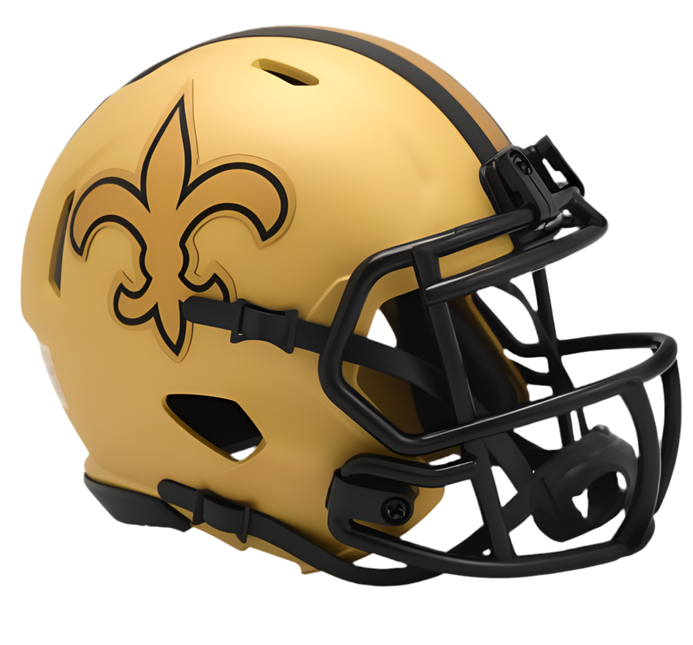 New Orleans Saints Rave Riddell NFL Speed Mini Helmet