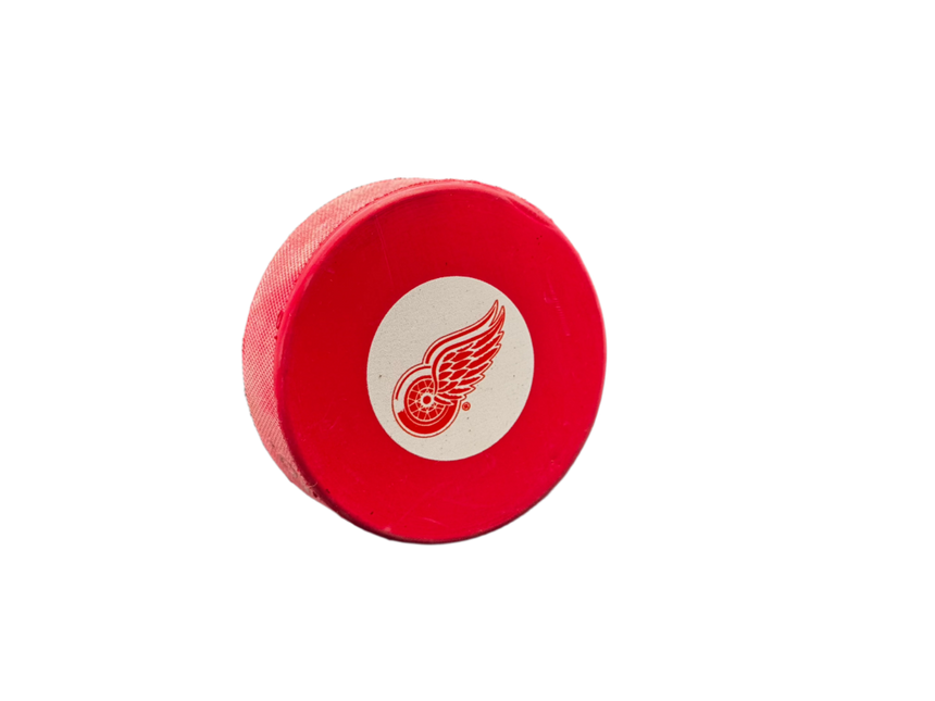 Detroit Red Wings PINK NHL Team Logo Autograph Model Hockey Puck