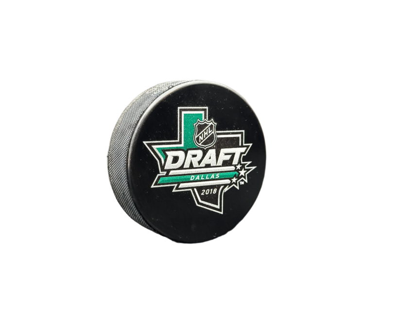 2018 Draft NHL Souvenir Model Hockey Puck Hosted by Dallas Stars