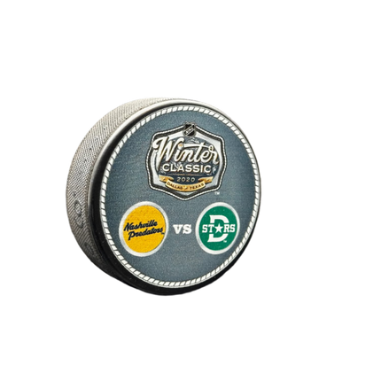 2020 Winter Classic Nashville Predators vs. Dallas Stars Dueling NHL Hockey Puck Hosted by Dallas Texas