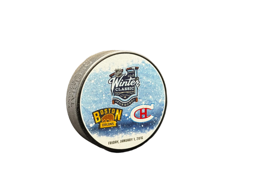 2016 Winter Classic Boston Bruins vs. Montreal Canadiens Friday, January 1, 2016 Dueling NHL Hockey Puck Hosted by Foxboro