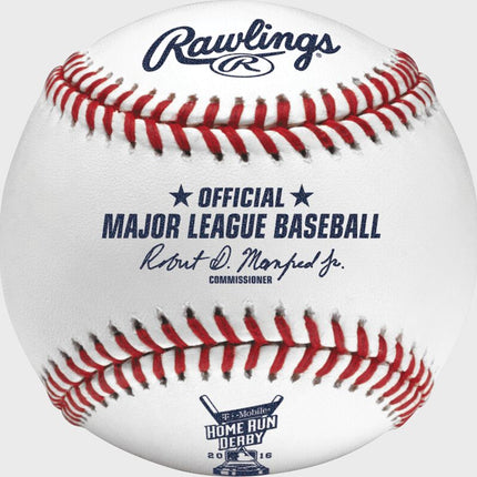 2016 Home Run Derby All-Star Rawlings Official MLB Leather Game Baseball Robert Manfred - 1 Cubed