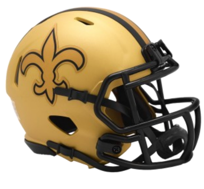 New Orleans Saints Rave Riddell NFL Speed Mini Helmet