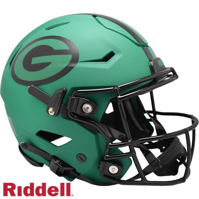 Green Bay Packers Rave Riddell NFL Speedflex Authentic Full Size Helmet